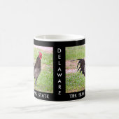 Blaue Henne Delawares (Hahn) Kaffeetasse (Mittel)