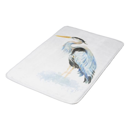 Blaue Herberge Badematte (Schrägansicht)