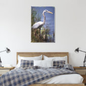 Blaue Herbergsvogel Leinwanddruck (Insitu (Schlafzimmer))