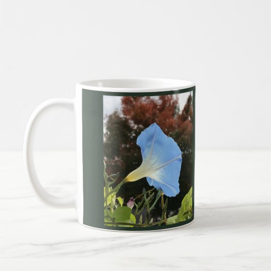 Blaue Herbst-Prunkwinde Kaffeetasse (Links)