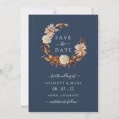 Blaue Herbstfeier Save The Date (Vorderseite)