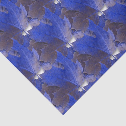 Blaue Herbstleaves Seidenpapier (Ausschnitt)