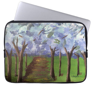 Blaue Herbstwälder Laptopschutzhülle