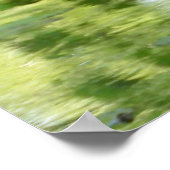 Blaue Herde im Teich Poster (Ecke)