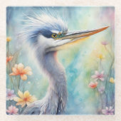 Blaue Herde (Rainbow Birds) 1 Glasuntersetzer (Vorderseite)