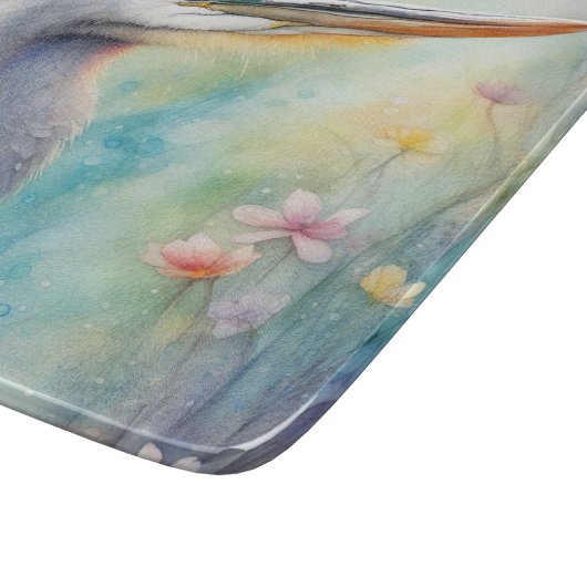 Blaue Herde (Rainbow Birds) 1 Schneidebrett (Ecke)