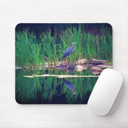 Blaue Herde Reflections Tierart Mousepad (Mit Mouse)