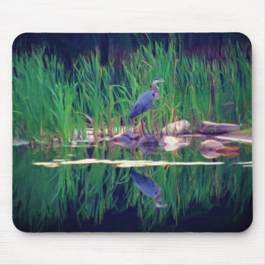 Blaue Herde Reflections Tierart Mousepad (Vorne)