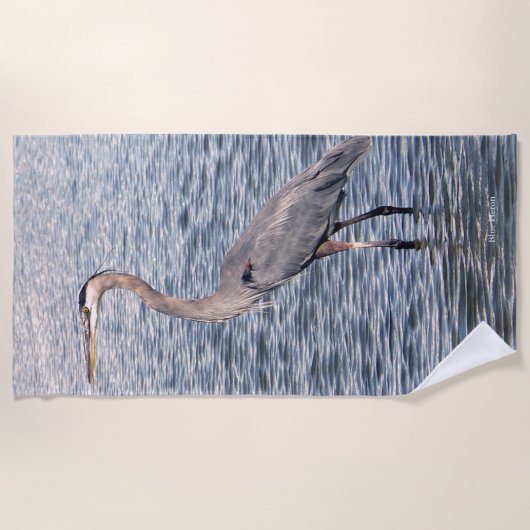 Blaue Herde Strandtuch (Vorderseite)