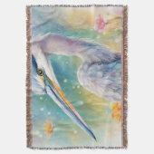 Blaue Herde von Rainbow Birds 2 Decke (Vorderseite Vertikal)