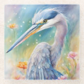 Blaue Herde von Rainbow Birds 2 Glasuntersetzer (Vorderseite)