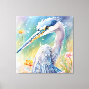 Blaue Herde von Rainbow Birds 2 Leinwanddruck