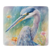 Blaue Herde von Rainbow Birds 2 Schneidebrett (Vorderseite)