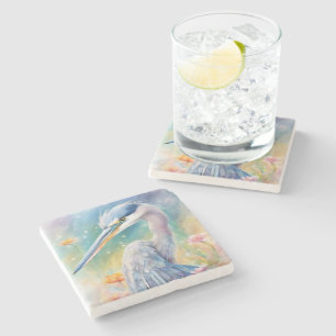 Blaue Herde von Rainbow Birds 2 Steinuntersetzer