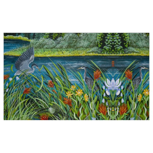 Blaue Herden spielen Stoff (Fat Quarter (45,7 x 55,9 cm))