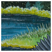 Blaue Herden spielen Stoff (Nahaufnahme)