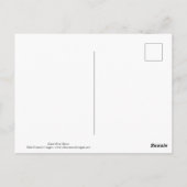 Blaue Herone gerahmt mit Laubblättern Postkarte (Rückseite)