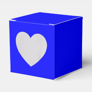 Blaue Herz Gefallen-Box Geschenkschachtel