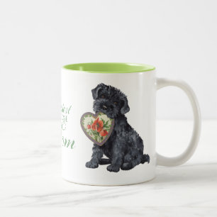 Blaue Herz-Mama Kerry Zweifarbige Tasse