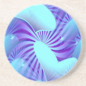 Blaue Herz-Muster-Untersetzer Getränkeuntersetzer (Vorne)