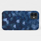 blaue Herzen Case-Mate iPhone Hülle (Rückseite (Horizontal))