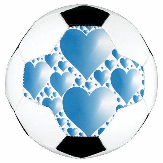 BLAUE HERZEN FUßBALL (Vorderseite)