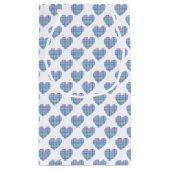 Blaue Herzen Kleine Geschenktüte (Rückseite)