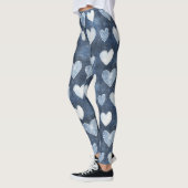 Blaue Herzen Leggings (Links)