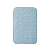 Blaue Herzen Muster Badezimmer Matte (Vorderseite Vertikal)
