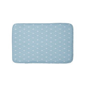 Blaue Herzen Muster Badezimmer Matte (Vorderseite)