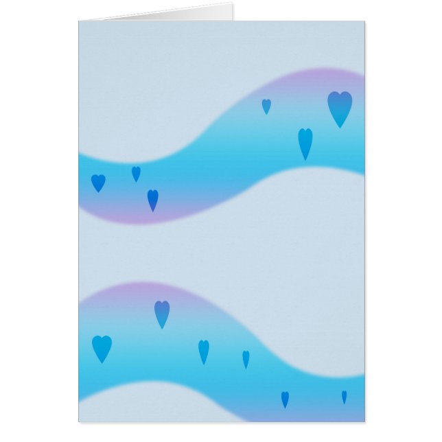 Blaue Herzen (Porträt) (Vorne)