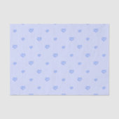 Blaue Herzen Seidenpapier (Vorderseite)