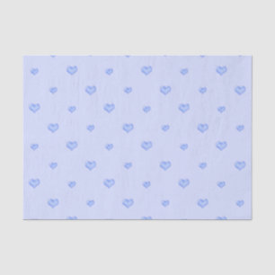 Blaue Herzen Seidenpapier