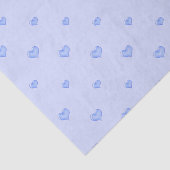 Blaue Herzen Seidenpapier (Ausschnitt)