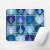 Blaue herzige Pinguine Mousepad (Mit Mouse)