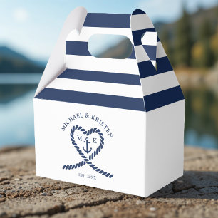 Blaue Herzklopfen-Hochzeit Geschenkschachtel