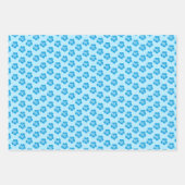 Blaue Hibiskus-Geschenkpapier-Set Geschenkpapier Set (Vorderseite 2)
