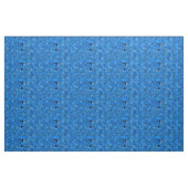 Blaue Hieroglyphen Stoff (Yard (91,4 cm))