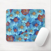 Blaue Himalajamohnblumen-Blume Mousepad (Mit Mouse)