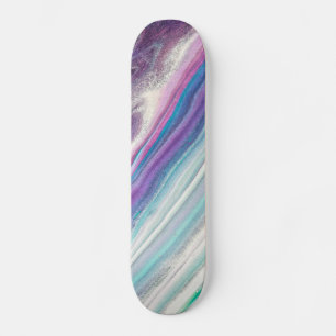 Blaue Himbeere abstrakte Skateboard