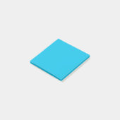 Blaue Himbeere (feste Farbe)  Post-it Klebezettel (angewinkelt)