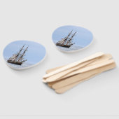 Blaue Himmel auf dem Wasserboot Fächer (Non-assembled)