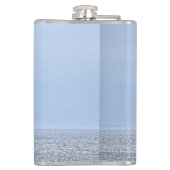 Blaue Himmel auf dem Wasserboot Flachmann (Rückseite)