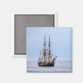 Blaue Himmel auf dem Wasserboot Magnet (Vorderseite/Rückseite)