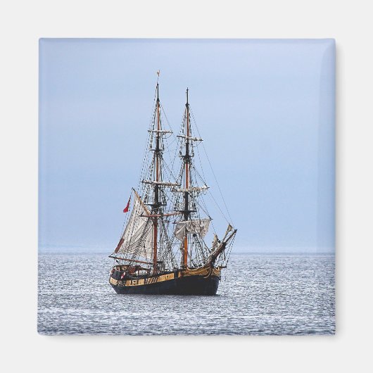 Blaue Himmel auf dem Wasserboot Magnet (Vorne)