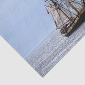 Blaue Himmel auf dem Wasserboot Seidenpapier (Ausschnitt)