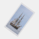 Blaue Himmel auf dem Wasserboot Serviette (Ecke)