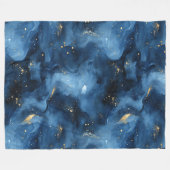 Blaue Himmel Galaxie   Fleecedecke (Vorderseite (Horizontal))