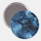 Blaue Himmel Galaxie Magnet (Vorderseite/Rückseite)
