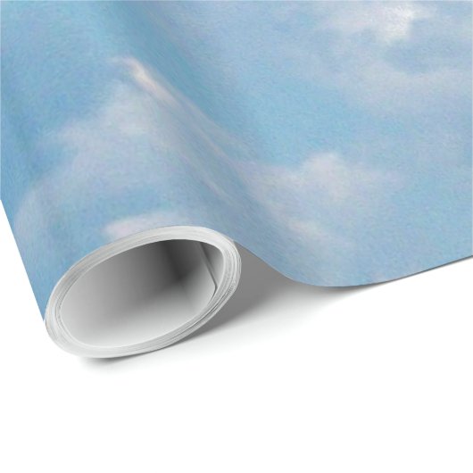 "Blaue Himmel" Geschenkpapier (Rolleneckpunkt)